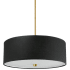Dainolite Everly 4 Light 20" Wide Pendant Aged Brass / Black