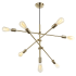Dainolite 7 Light 28" Wide Chandelier Aged Brass