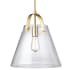 Dainolite 13" Wide Pendant Aged Brass