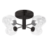 Dainolite Abii 4 Light 21" Wide Semi-Flush Ceiling Fixture Matte Black