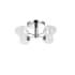 Dainolite Abii 4 Light 21" Wide Semi-Flush Ceiling Fixture Polished Chrome
