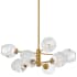 Dainolite Abii 8 Light 26" Wide Chandelier Vintage Bronze / Clear