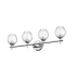 Dainolite Abii 4 Light 29" Wide Bathroom Vanity Light Polished Chrome