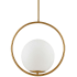 Dainolite Adrienna 16" Wide Pendant Aged Brass