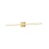 Dainolite Alexander 36" Wide LED Vanity Light Aged Brass / White
