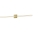 Dainolite Alexander 48" Wide LED Vanity Light Aged Brass / White