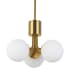 Dainolite Amanda 3 Light 15" Wide Multi Light Pendant Aged Brass