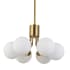 Dainolite Amanda 6 Light 19" Wide Multi Light Pendant Aged Brass