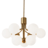 Dainolite Amanda 9 Light 24" Wide Chandelier Aged Brass