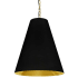 Dainolite Anaya 20" Wide Pendant Aged Brass / Black / Gold