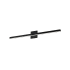 Dainolite Arandel 2" Wide LED Bath Bar Matte Black