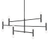 Dainolite Ava 12 Light 40" Wide Chandelier Matte Black