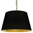Dainolite Brynn 14" Wide Pendant Aged Brass / Black / Gold
