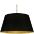Dainolite Brynn 32" Wide Pendant Aged Brass / Black / Gold