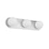 Dainolite Burlat 3 Light 25" Wide Vanity Strip White / Polished Chrome