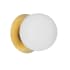Dainolite Burlat 6" Tall Wall Sconce Aged Brass