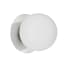 Dainolite Burlat 6" Tall Wall Sconce Polished Chrome / White