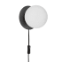 Dainolite Burlat 6" Tall Plug-In Wall Sconce Matte Black