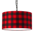 Dainolite Braxton 20" Wide Pendant Buffalo Check / Black