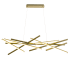 Dainolite Carly 14" Wide Abstract Chandelier Aged Brass