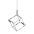 Dainolite Cubo 2 Light 7" Wide LED Mini Pendant Polished Chrome