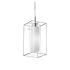 Dainolite Cubo 7" Wide Mini Pendant Polished Chrome / White