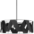 Dainolite Cardano 4 Light 30" Wide Pendant Matte Black / Black