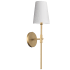 Dainolite Cinthia 22" Tall Wall Sconce Aged Brass / White