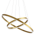Dainolite Circulo 29" Wide LED Ring Chandelier Aged Brass