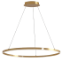 Dainolite Circulo 32" Wide LED Pendant Aged Brass