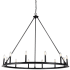 Dainolite Colby 12 Light 48" Wide Chandelier Matte Black