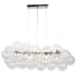 Dainolite Comet 10 Light 41" Wide Chandelier Polished Chrome / Clear