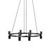 Dainolite Cerelia 12 Light 36" Wide Ring Chandelier Matte Black