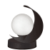 Dainolite Crescent 7" Tall Accent Table Lamp Matte Black