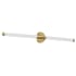 Dainolite Corvette 2 Light 36" Wide LED Bath bar Aged Brass