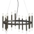 Dainolite Derry 24 Light 24" Wide Ring Chandelier Matte Black