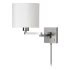 Dainolite 1 Light Swing Arm Wall Sconce Satin Chrome