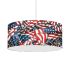 Dainolite Oversized Drum 28" Wide Pendant American Flag