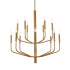 Dainolite Eleanor 14 Light 32" Wide Candle Style Chandelier Aged Brass