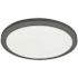 Dainolite Franchesa 16" Wide LED Flush Mount Ceiling Fixture Matte Black / White