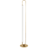 Dainolite Freya 59" Tall Accent Floor Lamp Aged Brass