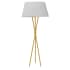 Dainolite Gabriela 62" Tall Tripod Floor Lamp Aged Brass / White