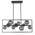 Dainolite Glasgow 10 Light 33" Wide Chandelier Matte Black