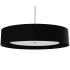 Dainolite Helena 6 Light 40" Wide Pendant Polished Chrome / Black / White