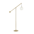 Dainolite Holly 67" Tall Boom Arm Floor Lamp Aged Brass