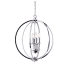 Dainolite Karland 6 Light 20" Wide Single Tier Globe Chandelier Polished Chrome