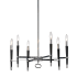 Dainolite Langford 6 Light 32" Wide Drum Chandelier Polished Chrome