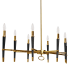 Dainolite Langford 8 Light 40" Wide Drum Chandelier with Fabric Drum Shade Vintage Bronze