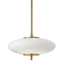 Dainolite Maddie 12" Wide LED Pendant Aged Brass