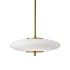 Dainolite Maddie 16" Wide Pendant Aged Brass